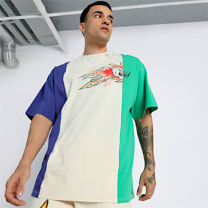 Getting Crafty Basketball Oversized Fit Unisex Tee, Alpine Snow, extralarge-IND