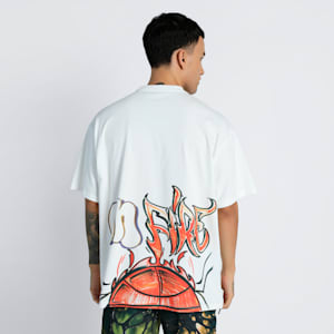 Getting Crafty Basketball Oversized Fit Unisex Tee, PUMA White, extralarge-IND