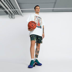 Getting Crafty Basketball Oversized Fit Tee, PUMA White, extralarge-IND