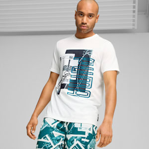 メンズ バスケットボール ウイニング ショット 半袖 Tシャツ 1, PUMA White, extralarge-JPN
