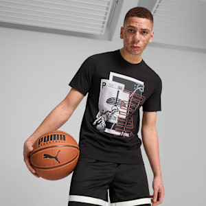 メンズ バスケットボール ウイニング ショット 半袖 Tシャツ 1, PUMA Black, extralarge-JPN