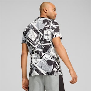 Playera de básquetbol con estampado integral para hombre Winning Shot, PUMA Black, extralarge