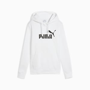 Essentials No. 1 Logo Women's Hoodie, PUMA White, extralarge