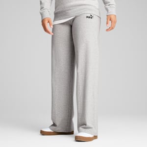 ESS Small No. 1 Logo High-Waist Straight Leggings Women, Light Gray Heather, extralarge-GBR