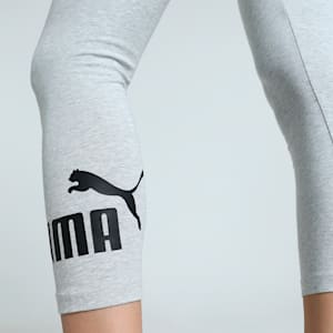 No. 1 Logo Women's 3/4 Leggings, Light Gray Heather, extralarge-IND