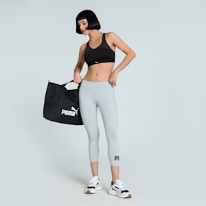No. 1 Logo Women's 3/4 Leggings, Light Gray Heather, extralarge-IND