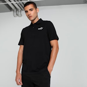 No. 1 Logo Jersey Men's Polo, PUMA Black, extralarge-IND