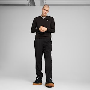 Chandail en molleton à col rond Essentials Homme, PUMA Black, extralarge