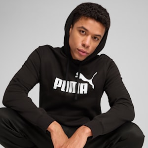 Essentials No. 1 Logo Men's Hoodie, PUMA Black, extralarge