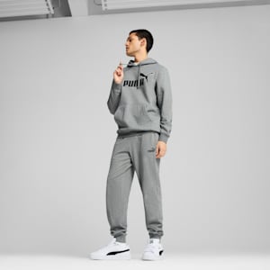 Essentials No. 1 Logo Men's Hoodie, Medium Gray Heather, extralarge