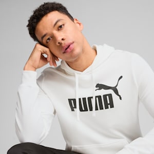 Essentials No. 1 Logo Big Kids' Hoodie, PUMA White, extralarge
