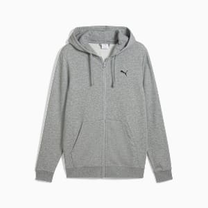 Essentials French Terry Men's Full-Zip Hoodie, Medium Gray Heather, extralarge