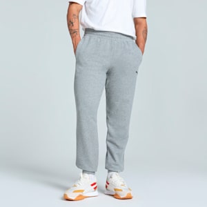 Men's Knitted Sweatpants, Medium Gray Heather, extralarge-IND