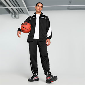 Maccabi T-73 Men's Basketball Track Jacket, PUMA Black, extralarge-IND