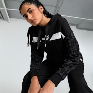 HYPERNATURAL Women's Relaxed Fit Hoodie, PUMA Black, extralarge-IND