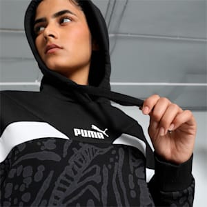 HYPERNATURAL Women's Relaxed Fit Hoodie, PUMA Black, extralarge-IND