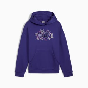 Sudadera con capucha juvenil ESS+ STARRY SAFARI, Lapis Lazuli, extralarge