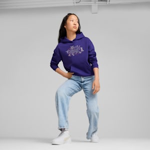Sudadera con capucha juvenil ESS+ STARRY SAFARI, Lapis Lazuli, extralarge