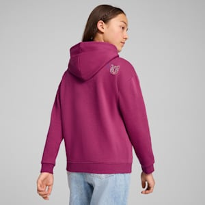 Sudadera con capucha juvenil ESS+ STARRY SAFARI, Magenta Gleam, extralarge