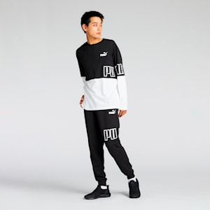 メンズ プーマ パワー MX 長袖 Tシャツ, PUMA Black, extralarge-JPN