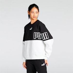 ウィメンズ プーマ パワー MX クルースウェット, PUMA Black, extralarge-JPN