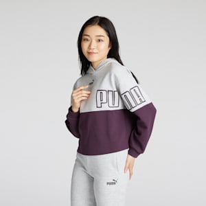 ウィメンズ プーマ パワー MX フーディー, Light Gray Heather, extralarge-JPN