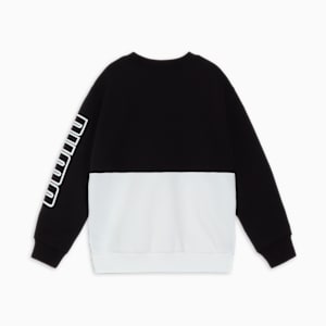 キッズ ボーイズ プーマ パワー MX クルースウェット 110-160cm, PUMA Black, extralarge-JPN
