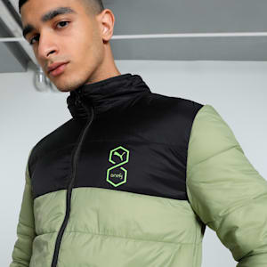 PUMA x one8 Men's Slim Fit Padded Down Jacket, PUMA Black, extralarge-IND