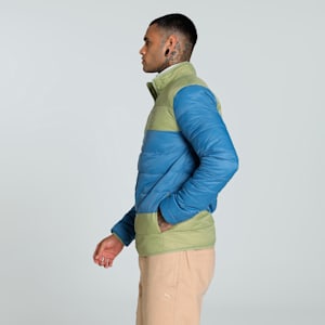 PUMA x one8 Men's Slim Fit Padded Down Jacket, Calming Green, extralarge-IND
