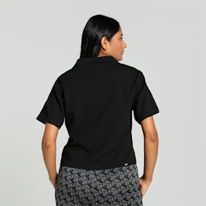 HER Women's Relaxed Fit Polo, PUMA Black, extralarge-IND