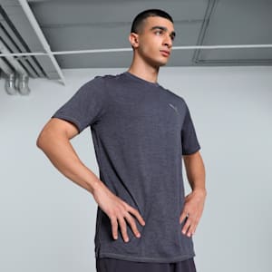 RUN FAVORITE HEATHER Men's Running T-shirt, Galactic Gray-Heather, extralarge-IND