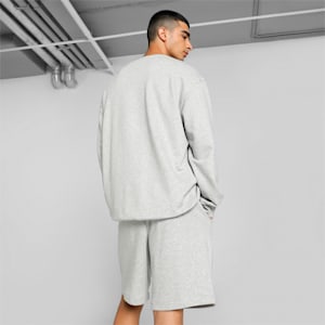 Men's Relaxed Fit Sweatsuit, Light Gray Heather, extralarge-IND