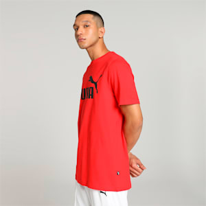 Men's Logo T-shirt, High Risk Red, extralarge-IND