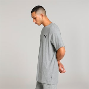Men's Small Logo T-shirt, Medium Gray Heather-Medium Gray Heather-Cat, extralarge-IND