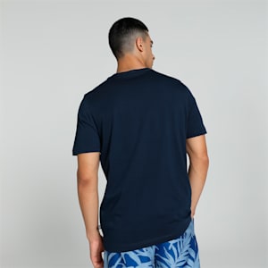 Men's 2 Color Logo T-shirt, Club Navy, extralarge-IND