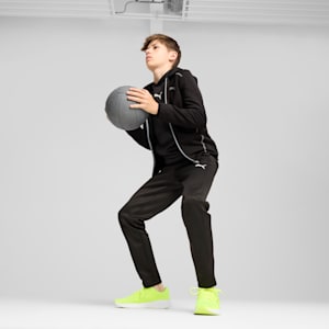キッズ ボーイズ アクティブ スポーツ フルジップ フーディー 110-160cm, PUMA Black, extralarge-JPN