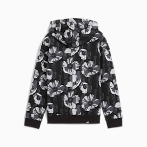 キッズ ガールズ ESS+ クラス アクト AOP 裏起毛 G フーディー 110-160cm, PUMA Black, extralarge-JPN