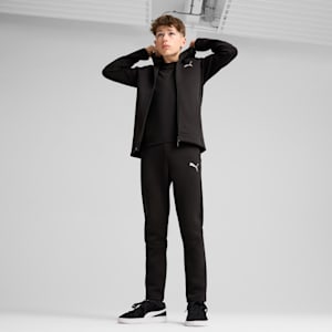 キッズ ボーイズ エヴォストライプ フルジップ DK B フーディー 120-160cm, PUMA Black, extralarge-JPN