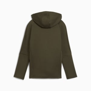 キッズ ボーイズ エヴォストライプ フルジップ DK B フーディー 120-160cm, Dark Olive, extralarge-JPN