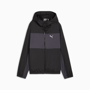 ウィメンズ メッシュ ライン ウィンドブレーカー, PUMA Black, extralarge-JPN
