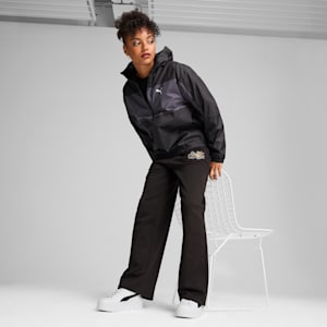 ウィメンズ メッシュ ライン ウィンドブレーカー, PUMA Black, extralarge-JPN