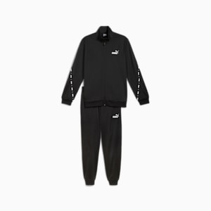 メンズ ポリテープ スーツ 上下セット, PUMA Black, extralarge-JPN