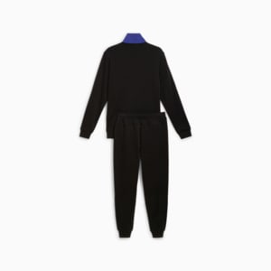 メンズ プーマ パワー 裏起毛 スーツ 上下セット, PUMA Black-lapis lazuli, extralarge-JPN