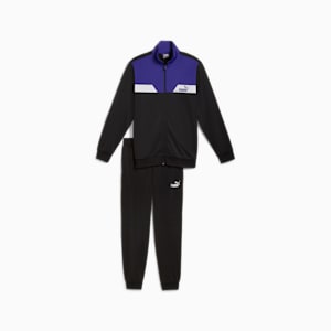 メンズ プーマ パワー ポリ スーツ 上下セット, PUMA Black-Lapis Lazuli, extralarge-JPN