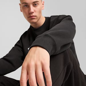 メンズ プーマ スクワッド 裏起毛 クルースウェット, PUMA Black, extralarge-JPN