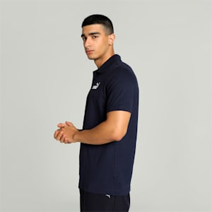 Men's Jersey Polo, Peacoat, extralarge-IND