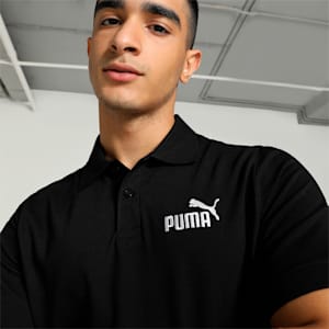 Men's Pique Polo, Puma Black, extralarge-IND