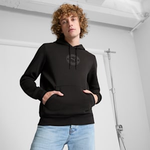 Tonal Collection Logo Men's Hoodie, PUMA Black, extralarge