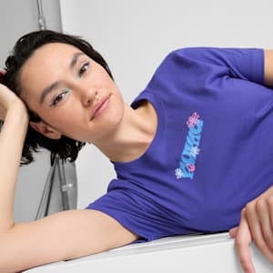 70's Women's Tee, Lapis Lazuli, extralarge