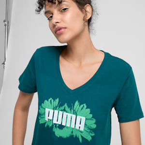 In Full Bloom Women's Tee, Cold Green, extralarge